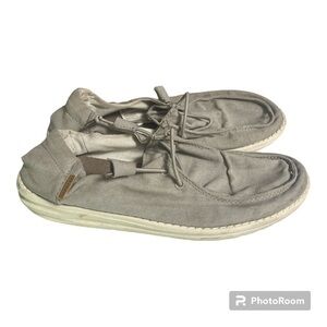 Hey Dude Wendy Chambray Light Grey Shoes